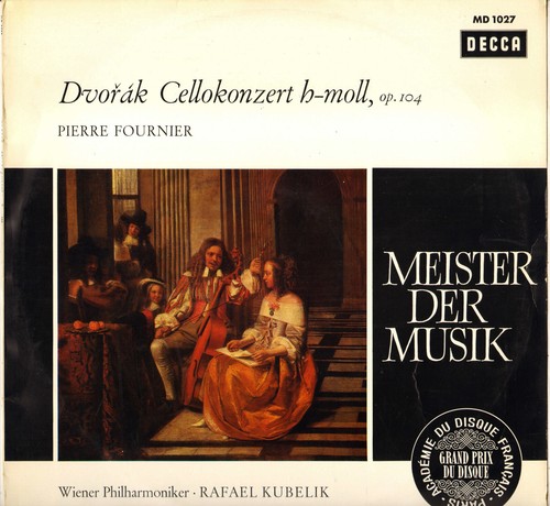 PIERRE FOURIER / RAFAEL KUBELIK, DVORAK CONCERT 60'S LP DECCA MD 1027 - Bild 1 von 3