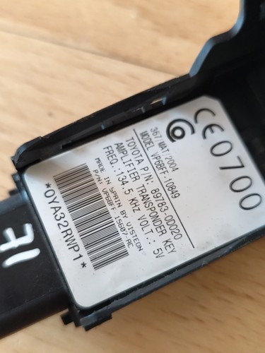 Toyota Yaris 2007/Immobilizer Reader/VP6BFF10849/897830D020 - Picture 2 of 6