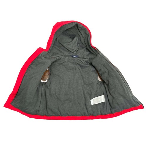 Calvin Klein Jeans Baby Boy’s Zip Red Gray Vest Cap Sleeveless Size 18M - Picture 3 of 4