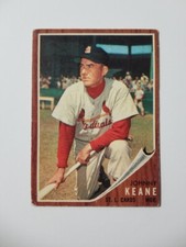 JOHNNY KEANE 1962 TOPPS BASEBALL CARD #198 ST. LOUIS CARDINALS