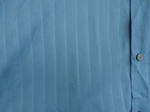 ALFANI Mens Size Large Blue Striped French Cuff Dress Shirt Button Down - Picture 4 of 5