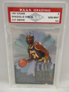 Shaquille O’Neal Lakers 1996 Skybox E-X2000 A Cut Above PAAS 9.5 Gem Mint