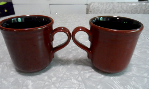 SELTENES NORITAKE STEINZEUG "VOLCANO" 8602 MUSTER 2 STCK. KAFFEE/TEETASSEN SET - Bild 3 von 5