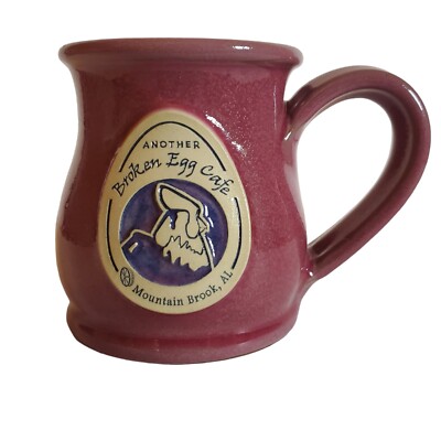 Another Broken Egg Cafe Coffee Mug Handmade Stoneware Cup Deneen Pottery  Pink | eBay