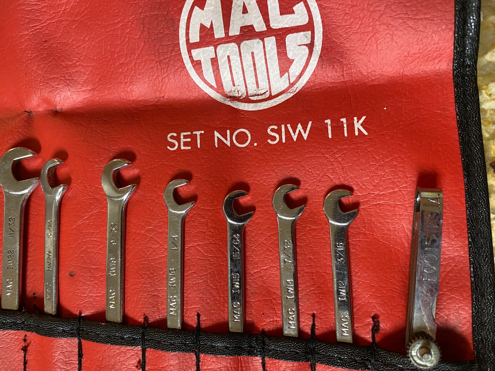 Vintage MAC Tools Ignition Tool Kit Wrench Pliers Set SIW11K Made in