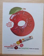 1965 magazine ad for Life Savers candies - Fancy Fruits, Apple flavor & more