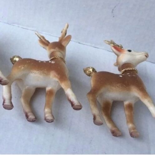 "Cabezal giratorio de Navidad vintage de goma de plástico con campanas y brillo de 4,5""" - Imagen 4 de 5