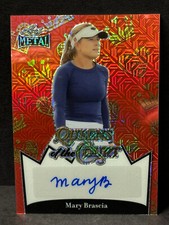 2024 Leaf RED Queens of the Court MARY BRASCIA Pickleball AUTO 1/1