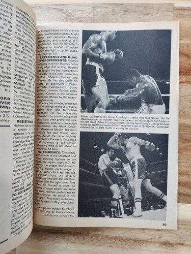 BIG BOOK OF BOXING MAGAZINE LARRY HOLMES BOXING HOFer-GERRY COONEY MAY 1982 - Picture 4 of 7