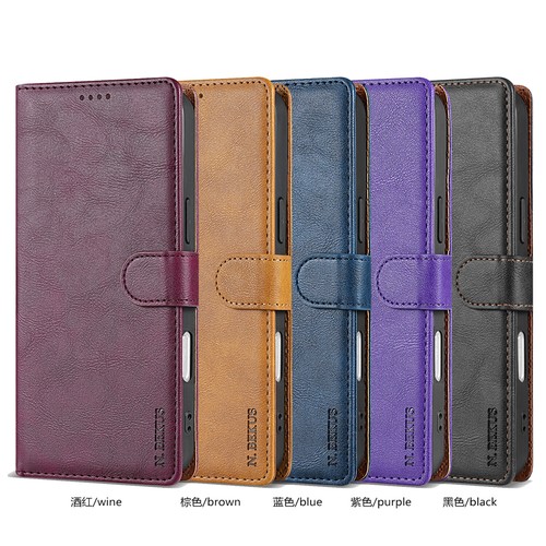 For iPhone 16 15 14 13 12 Pro Max Magnetic Leather Wallet Card Flip Case Cover - Picture 2 of 64
