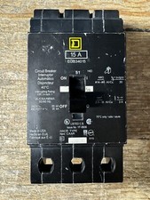 SQUARE D EGB34015 15 Amp 480/277V 3 Pole Bolt On Circuit Breaker (Ship Same Day)
