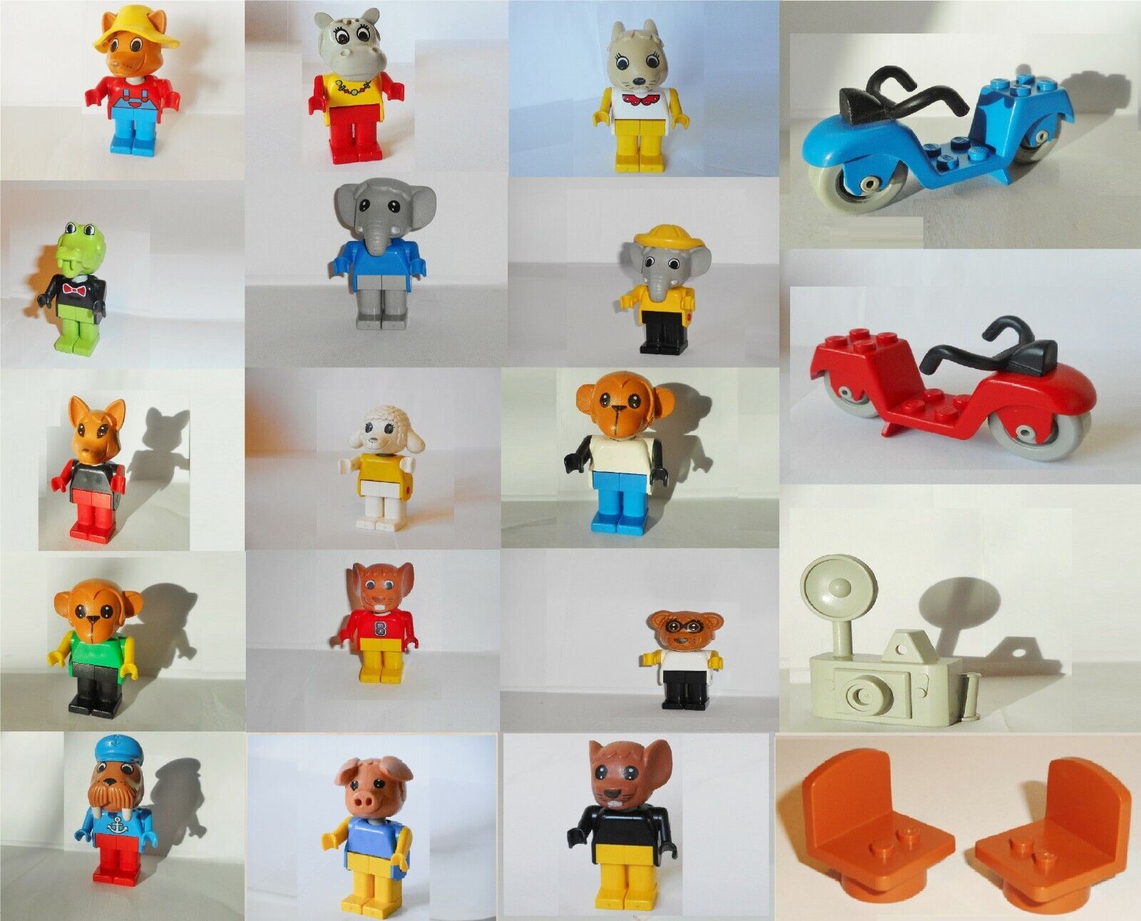 Højttaler scramble Ligner LEGO FABULAND FIGURES/PARTS_MAKE YOUR CHOICE_fab8d fab11a fab12h SCOOTER +  MORE | eBay