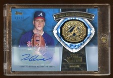 2014 TOPPS TOM GLAVINE HOF AUTOGRAPHG GOLD #D /10 WORLD SERIES CHAMPIONS RING