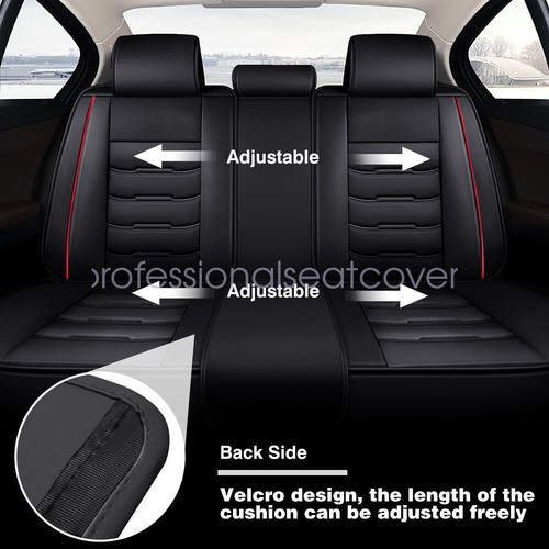 For Dodge Ram 1500 2500 3500 2009-2023 Crew Cab 4-Door 5-Seat Covers Pad Leather - Picture 8 of 19