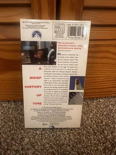 A Brief History Of Time NEW VHS Movie - Imagen 2 de 2
