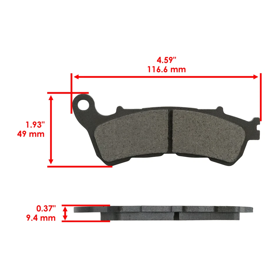 Pastilhas de freio dianteiras traseiras para Harley Davidson XL1200C Sportster Custom 2014-2019 - Imagem 2 de 4