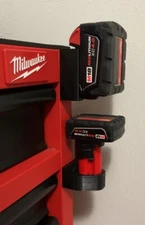 Magnet Battery Holder for Milwaukee M12/M18, Storage, Organize, Mount, Pack of 2