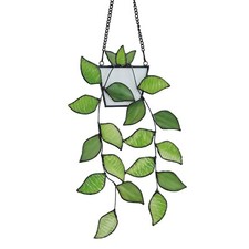 Stained Glass,Stained Glass Window Hanging,Plant Stained Glass Window Hanging...