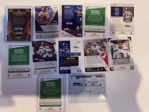 Russell Wilson Football Karten, 12 Stück, Denver Broncos, Seattle Seahawks - Bild 6 von 6
