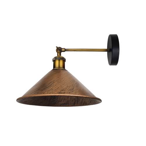 Vintage Industrial Wall Light Metal Lampshade Plug In Wall Lamp Dimmer Switch UK - Picture 39 of 39