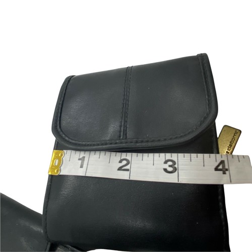 Liz Claiborne Clutch Bifold Wallet Vtg 90s Womens Black Leather 4" X 7" Set Of 2 - Picture 11 of 12