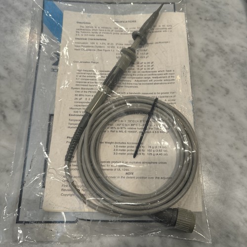 New TEKTRONIX OSCILLOSCOPE PROBES P6103 50 MHz P6105 10X 3 METER - Picture 3 of 3
