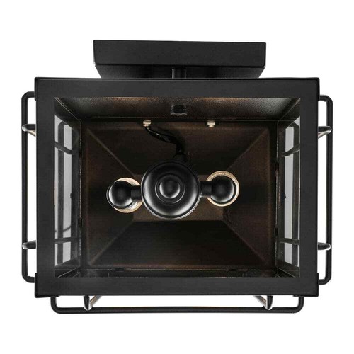 Monteaux Lighting Bel Air 17" 2-Light Black Outdoor Wall Light with Clear Glass - Picture 5 of 11