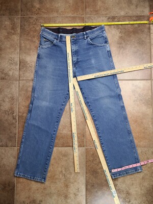 Wrangler Men's Size 36 x 30 Regular Fit Blue Jeans 855WAQD premium quality | eBay