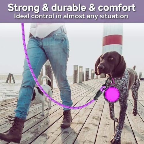 Strong Reflective Dog Leash for Large Medium Small Dogs Pet Pull Walking Lead UK - Picture 4 of 19