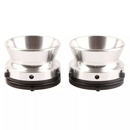 2pc Professional Polished Aluminum Reel To Reel Tape Ope NAB Hub Adapters Silver - Picture 8 of 19