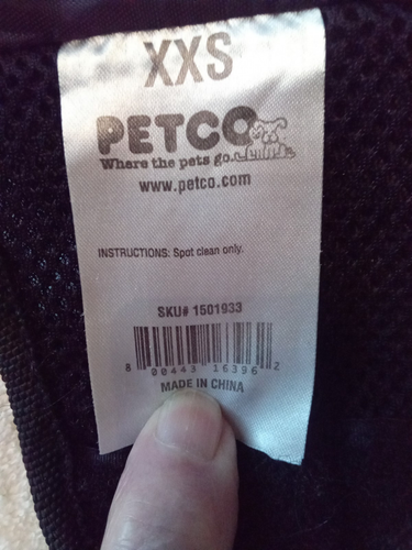 Petco XXS Day Glow Yellow & Black Harness, sz XXS - Picture 5 of 5