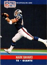 1990 Pro Set #592 Mark Bavaro