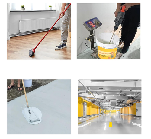 Water-Based Epoxy Floor Paint, 300g Concrete And Garage Floor Paint with Tool - Picture 8 of 27