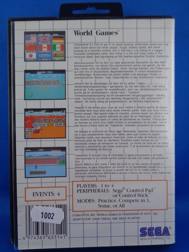 SEGA MASTER SYSTEM -- WORLD GAMES - Bild 3 von 4