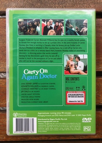 Carry On Again Doctor - movie 1969 (DVD, 2005) Region 4 - Picture 2 of 3