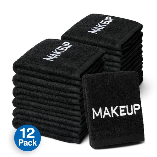 Kaufman Make-up Entferner Handtücher Stickhandtuch Handtuch für Gesicht 13x13" 12er Pack