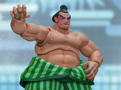 Storm Collectibles Street Fighter V E. Honda 1/12 Verde NYCC 2020 Esclusiva NUOVO! - Foto 7 di 7