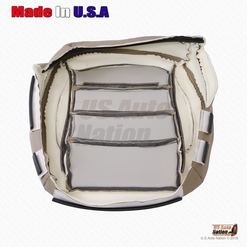 2014 2015 Mercedes Benz ML250 ML350 ML400 Driver Tan Vinyl Perforated Seat Cover - Picture 6 of 6