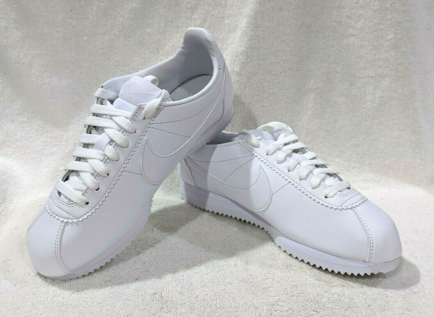 nike white leather sneakers