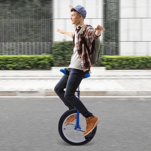 Wheel Outdoor Sports Unicycle 24" Adjustable Seat Exercise Bicycle Fitness Bike