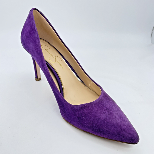 Jessica Simpson Carpena 3 in Heels Suede Women's 8.5 M Purple Corpcore Girlboss - Picture 2 of 19
