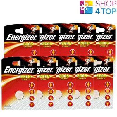 10 Energizer Cr2016 Lithium Battery 3v Coin Cell Dl2016 Ecr2016 Exp 2025 New Ebay