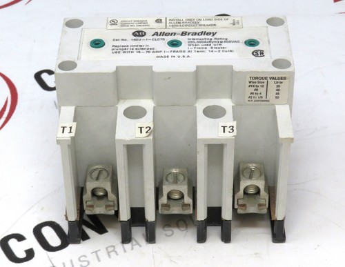 Allen-Bradley 140U-I-CLC70 I-Frame 70A Circuit Breaker Current Limiter - Picture 1 of 4