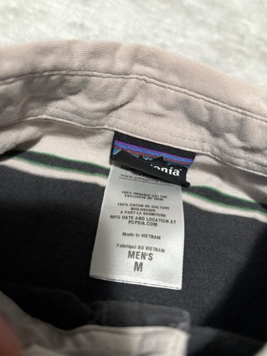 Patagonia Men’s Multicolor Striped Polo Short Sleeve Shirt Size Medium Top - Picture 3 of 5