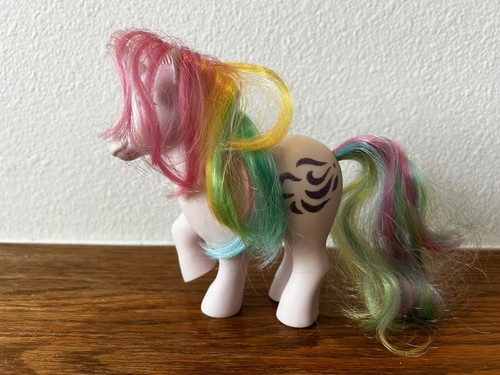 Vintage 1983 Hasbro G1 My Little Pony WINDY Unicorn MLP Rainbow Hair Lite Purple - Bild 2 von 9