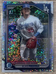 ELIAS MEDINA 2024 1ST BOWMAN CHROME SPECKLE REFRACTOR #134/299 #BCP-183