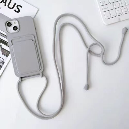 Crossbody Lanyard Case For iPhone 16 15 14 13 Pro Max 12 11 XR Card Wallet Cover - Picture 28 of 29