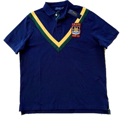 NWT POLO Ralph Lauren Men/'s Rugby Short Sleeve Polo Shirt L