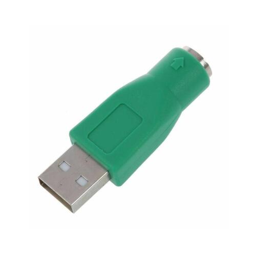 USB Stecker auf 2 MD6 Buchse Adapter Maus Tastatur Konverter Grün Neu - Bild 4 von 9