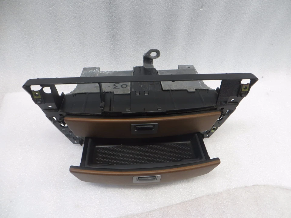 BMW 745Li 2002-2005 tablero madera moldura almacenamiento centro de ceniza 7032886 OEM TP61021 Foto 3 de 4